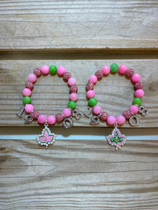 Sabi's D9 Sorority Year Beaded Bracelet