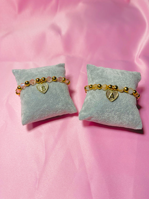 Heart Charm Bracelet (18k Gold Plated)