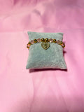 Heart Charm Bracelet (18k Gold Plated)