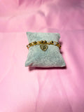 Heart Charm Bracelet (18k Gold Plated)