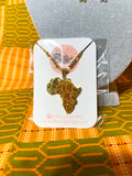 Africa Map Necklace (Stainless Steel)