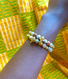 Golden Elephant Beaded Bracelet