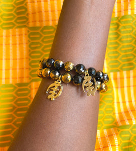 Gye Nyame Beaded Bracelet