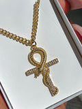 Snake Ankh Chain (24k Gold Filled)