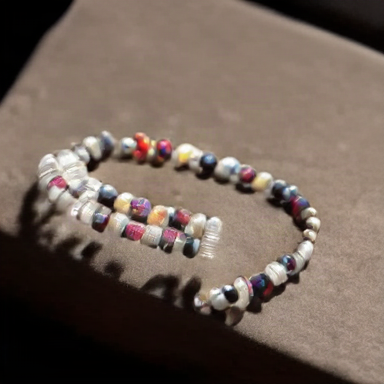 Sabi's D9 Sorority Single Charm Beaded Bracelet - Alpha Kappa Alpha